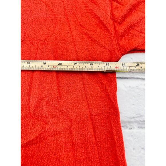 Lucky Brand Women's‎ Long Sleeve Knit Shirt Large Burnt Orange Crewneck - Picture 5 of 10